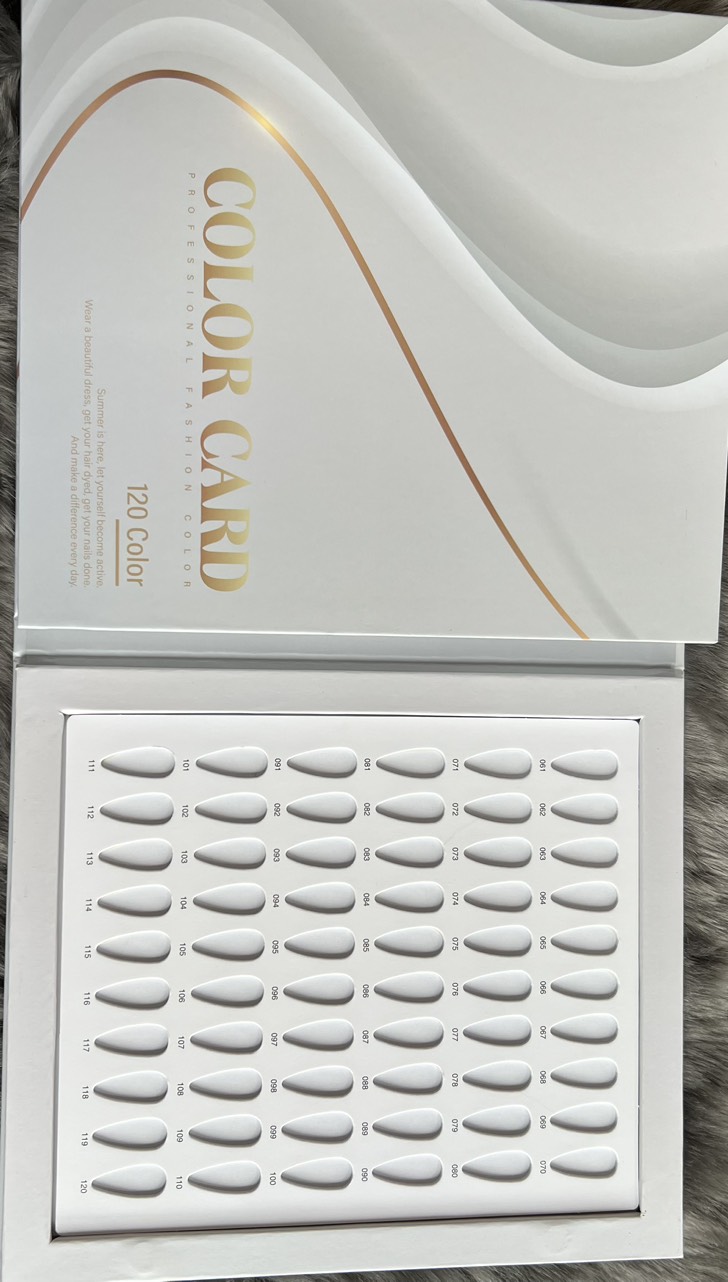 Sổ bảng mẫu móng 120 móng nhiều màu