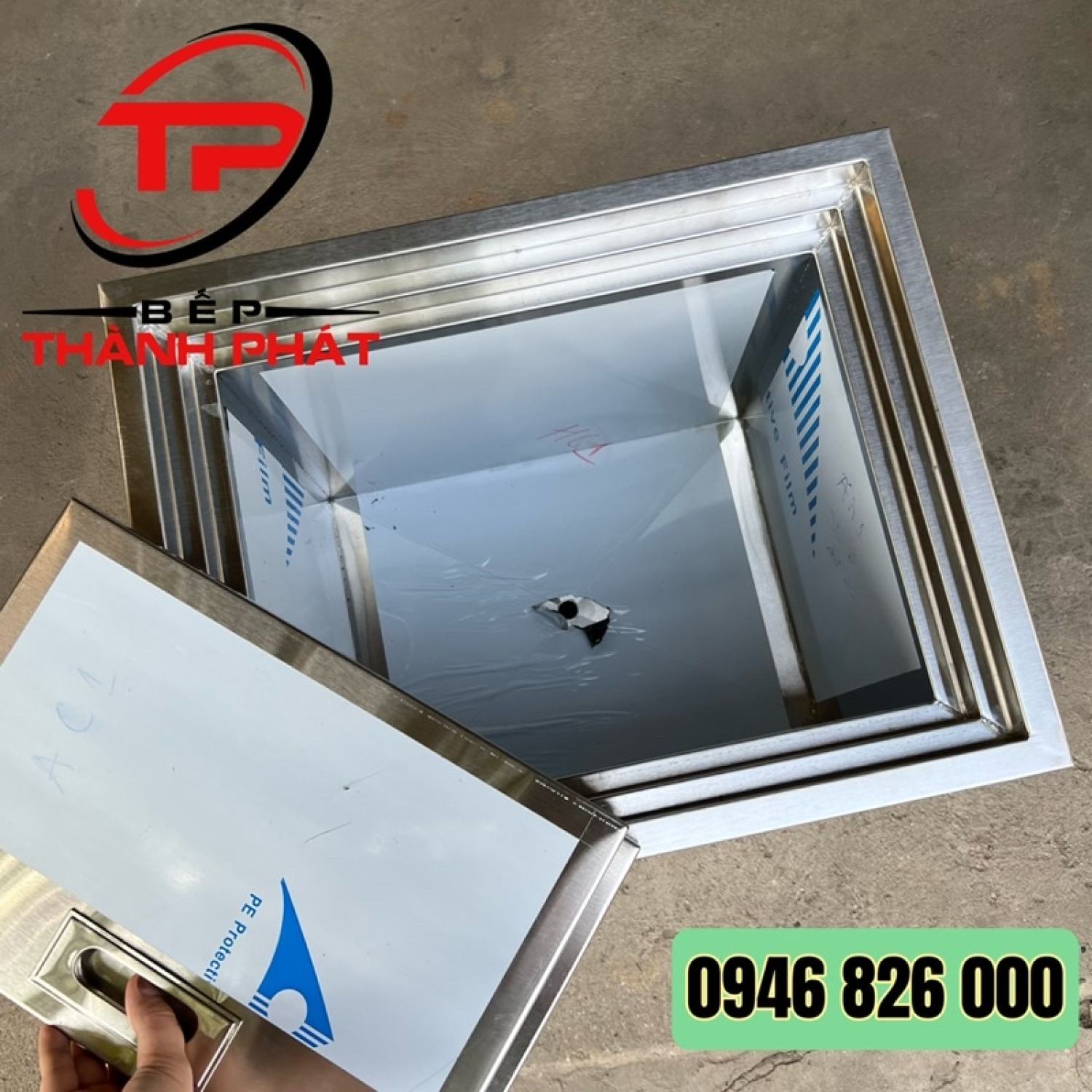 Thùng Đựng Đá Inox Âm Bàn Quầy