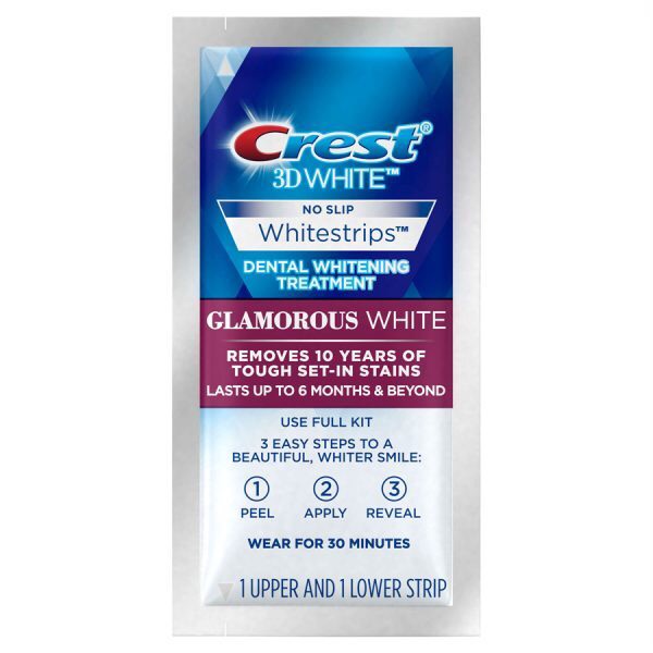 [HÀNG MỸ CHÍNH HÃNG] DÁN RĂNG CREST 3D WHITE GLAMOROUS WHITE Liệu trình 14 ngày