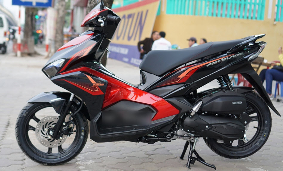 Tem rời dán xe air blade 2016 mẫu zin đen đỏ cực chất, hàng 3 lớp chất lượng cao
