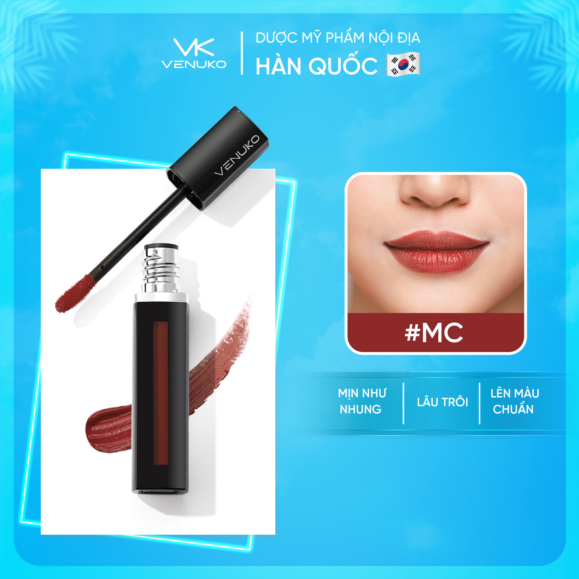 Son Venuko Tint 5ml màu nâu đất - MC