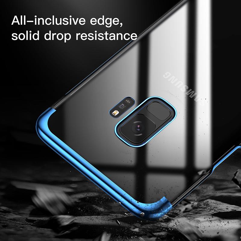 Ốp Lưng Viền Màu Baseus Luxury Glitter Cho Máy Samsung Galaxy S9