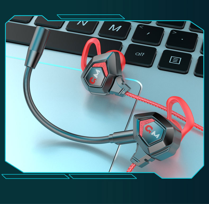 Gaming Headset for phone sidotech G28 line gamers earphone with mic gaming PUBG free fire FF Union Army at War design earphone inserted ear in ear anti-noise play gaming mobile esport-genuine goods