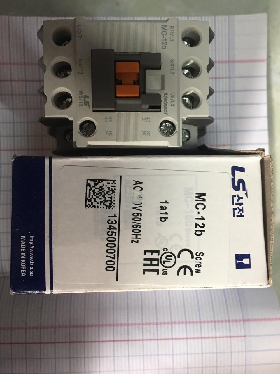 Khởi động từ MC 12A - coil 220V