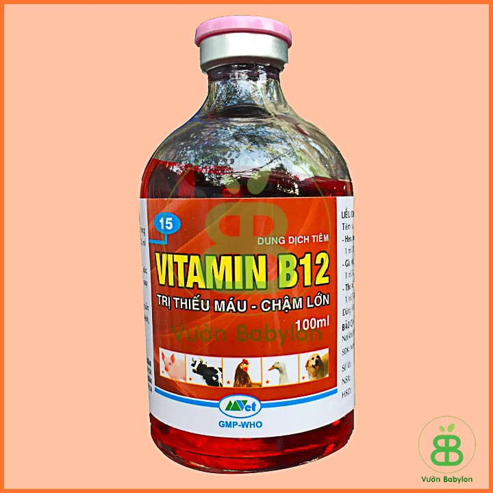Phân bón vitamin b12 giải độc cho cây trồng chai 100ml