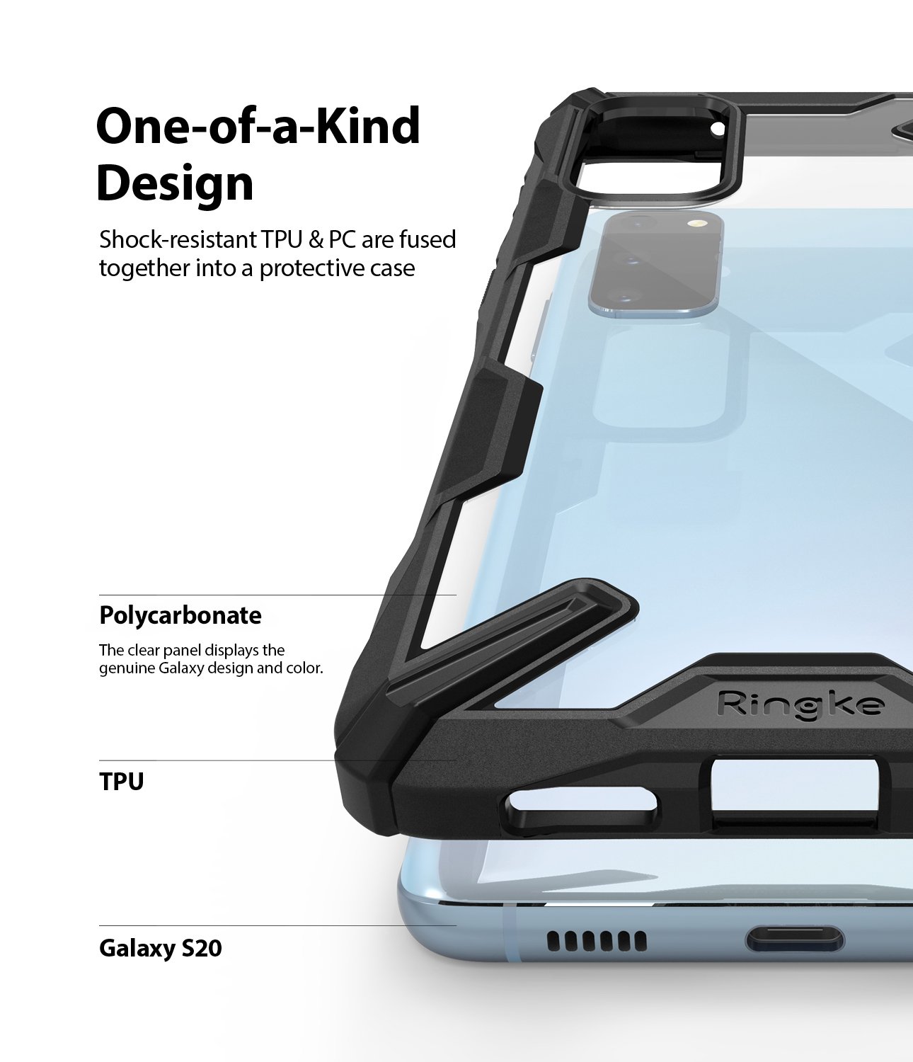 Ốp lưng Galaxy S20 Ringke Fusion X Hàn Quốc (Ringke Fusion X Korea Case for Galaxy S20)
