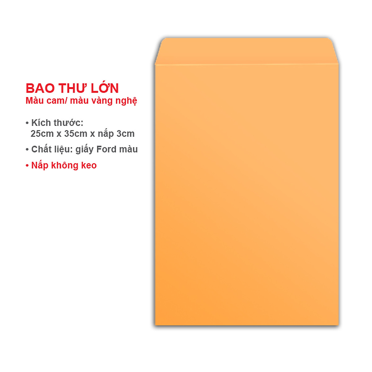 [HCM]Bao thư vàng A4,A5100gsm,xấp 100 chiếc