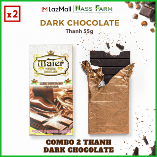 [COMBO] 2 thanh socola Dark Chocolate Maier - Thanh 55g thumbnail