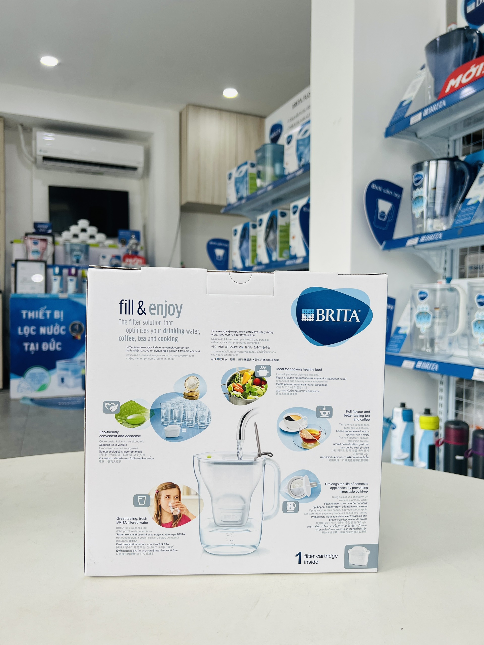 Brita Style Gray 2.4L Water Filter (with 1 Maxtra+ & Smartlight Filter Core Available) - Brand from Germany