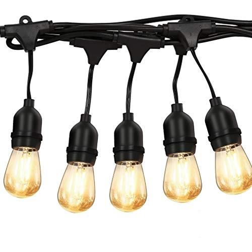 Dây đèn kín nước thả ngoài trời 10m -20 đui đèn E27