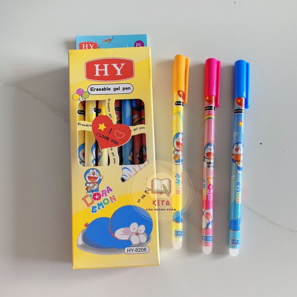 Bút bi nước xóa được, bút xóa được (01hộp 12 cây)