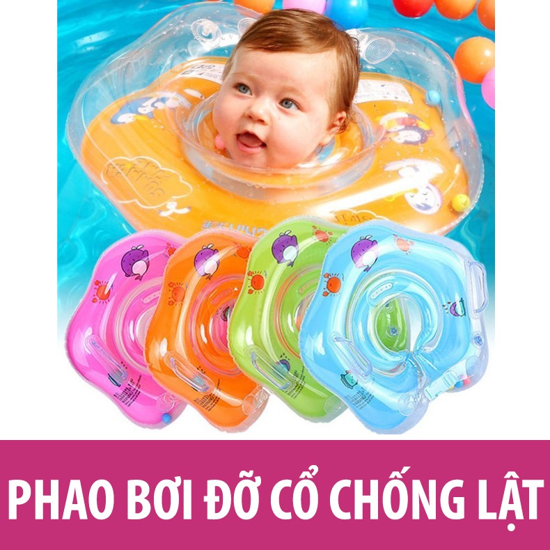 [THANH LÝ] Phao đỡ cổ cho bé 💖LOẠI DÀY💖 Phao bơi trẻ em - chống lật, AN TOÀN CHO BÉ - Tặng quà