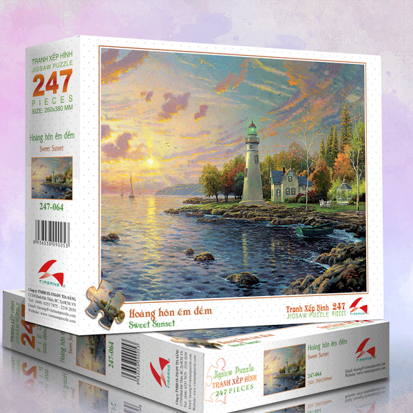 Tranh xếp hình 247 mảnh - HOÀNG HÔN ÊM ĐỀM
