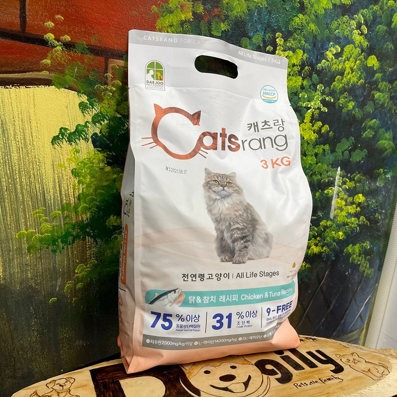 Thức ăn hạt cho mèo mọi lứa tuổi CATSRANG – 3KG