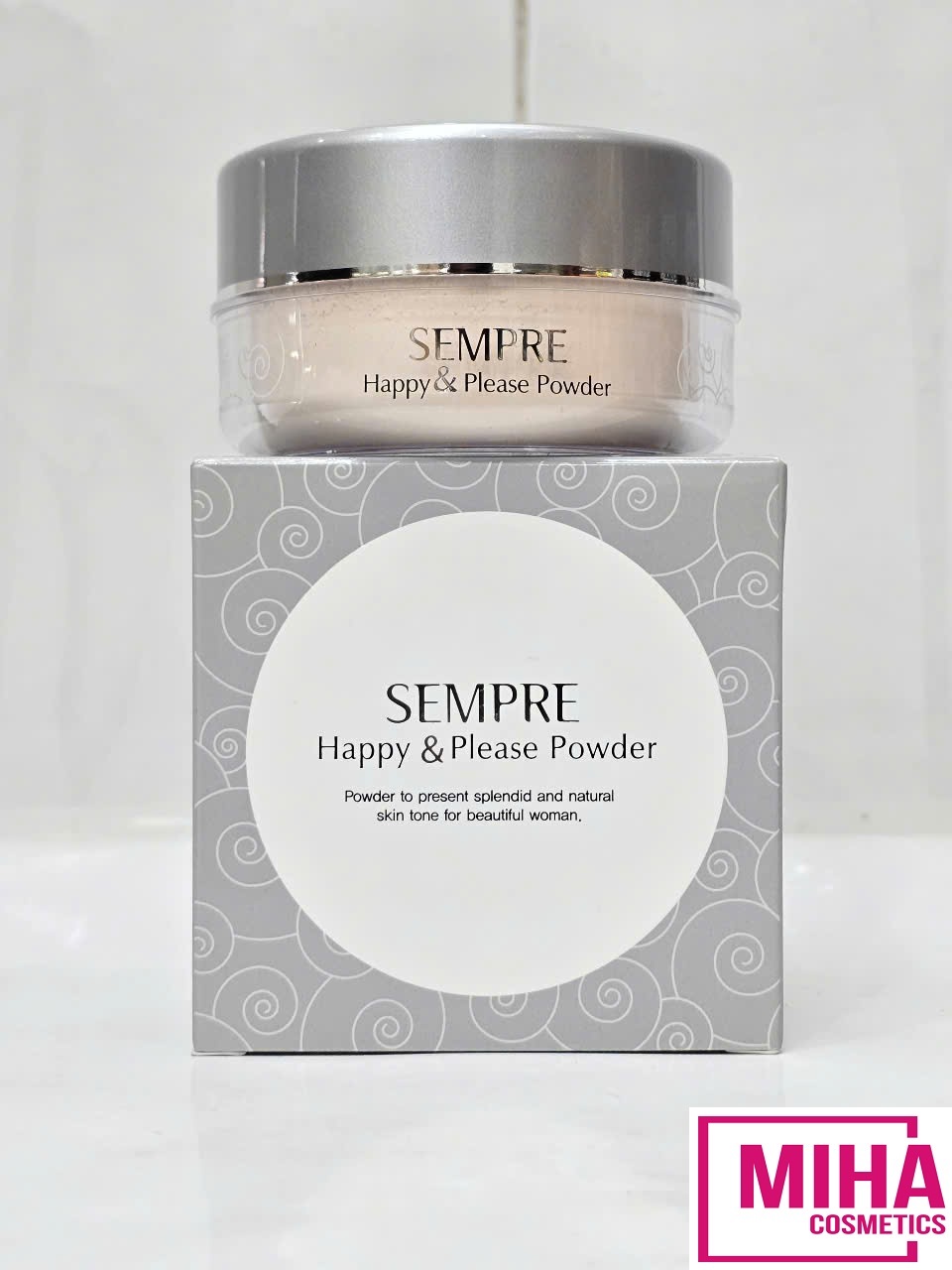 Phấn Phủ Kiềm Dầu Dạng Bột GEO SEMPRE Beige Hàn Quốc