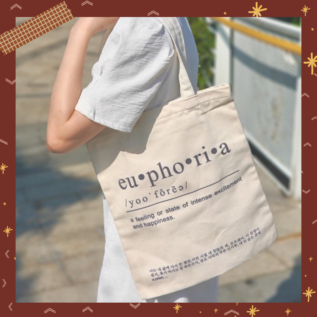 Túi tote, túi vải canvas basic Euphoria minimal miloostudios