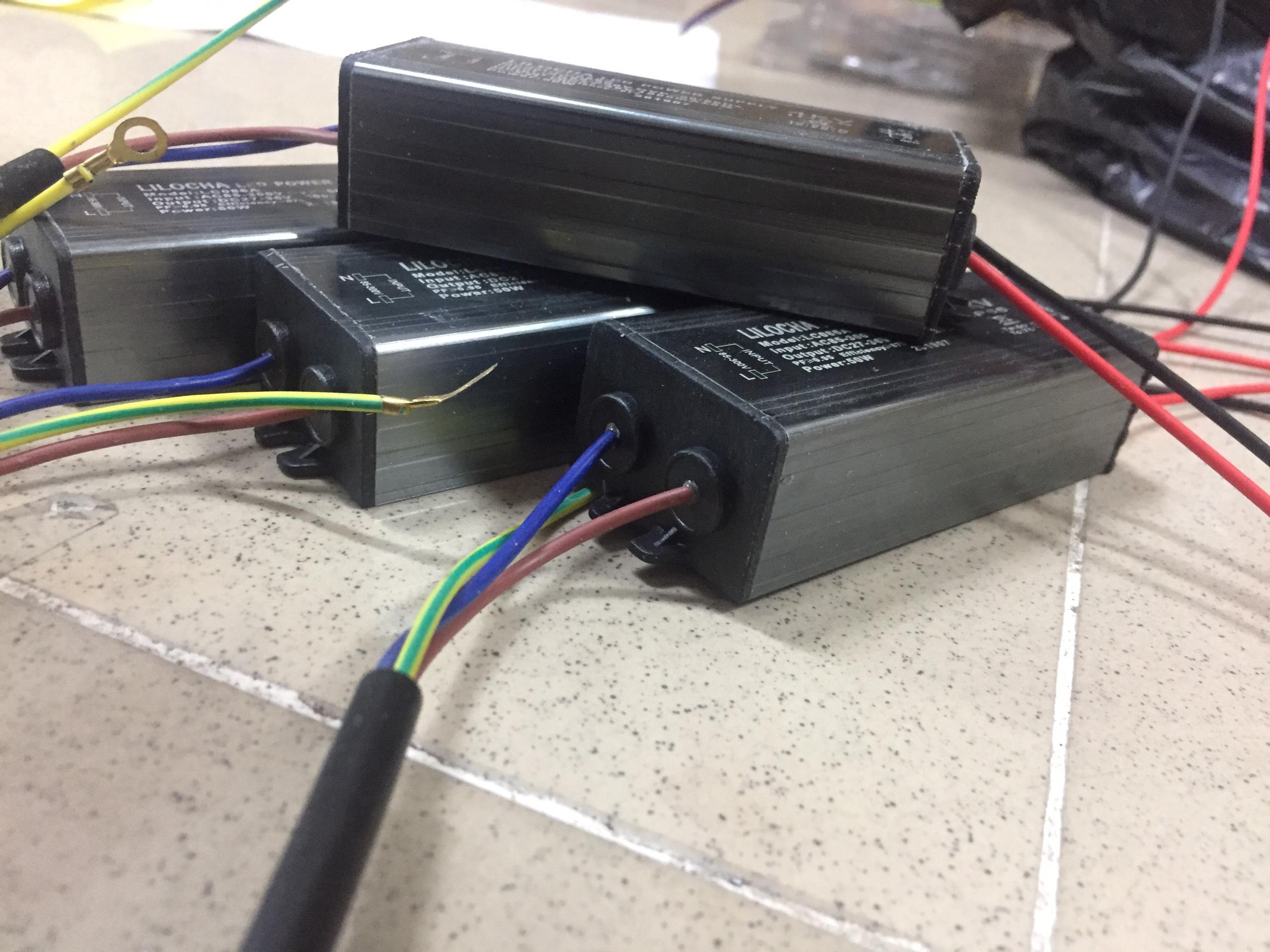 Nguồn driver LILOCHA 50W, màu xám cho đèn LED