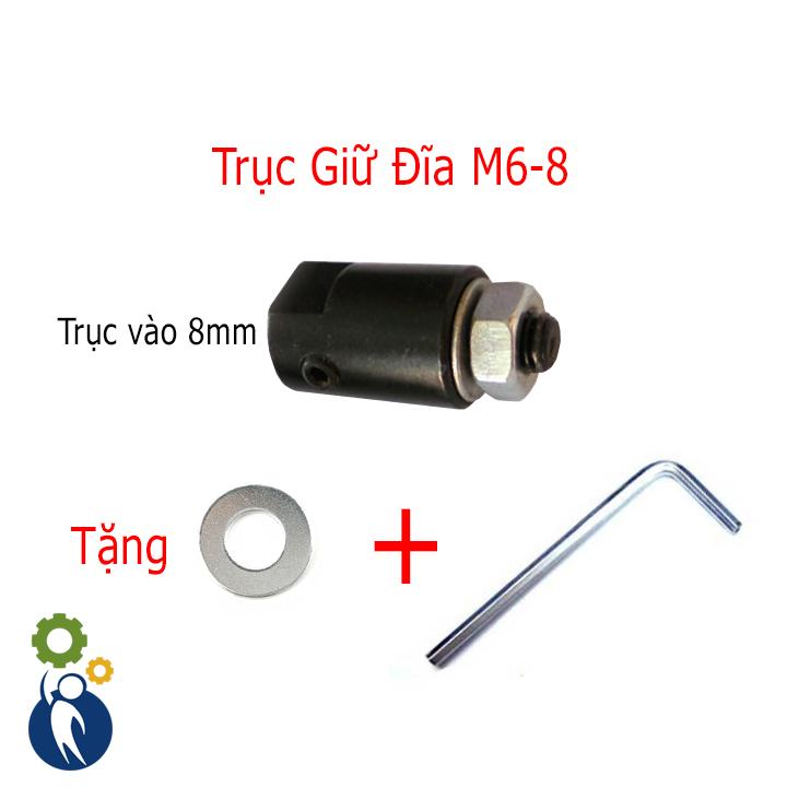 Trục giữ đĩa m6-8, đường kính đầu vào 8mm