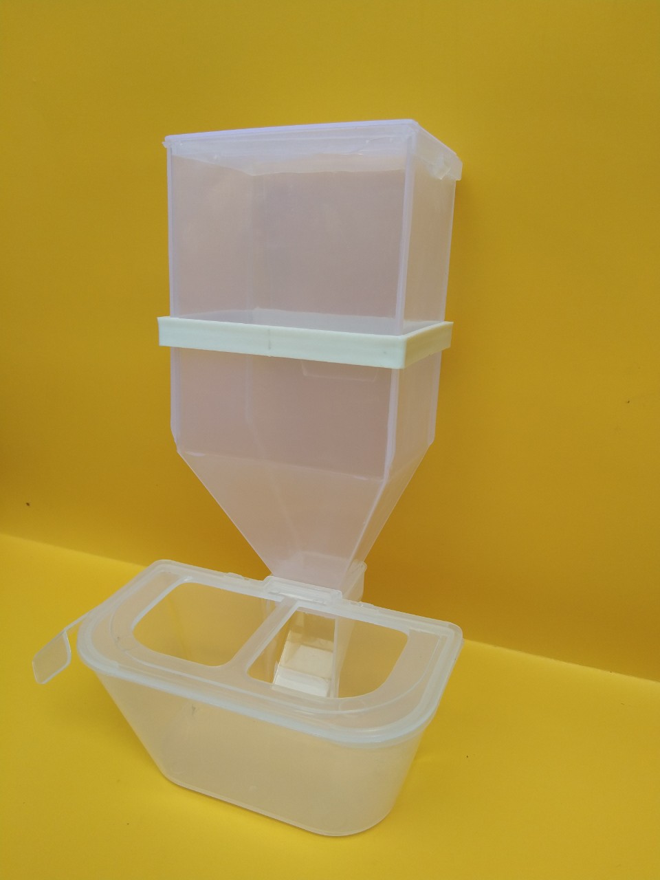 KHAY ĂN TỰ ĐỘNG 2 NGĂN (VIỆT nAM) CHO CHIM, VẸT,YẾN PHỤNG