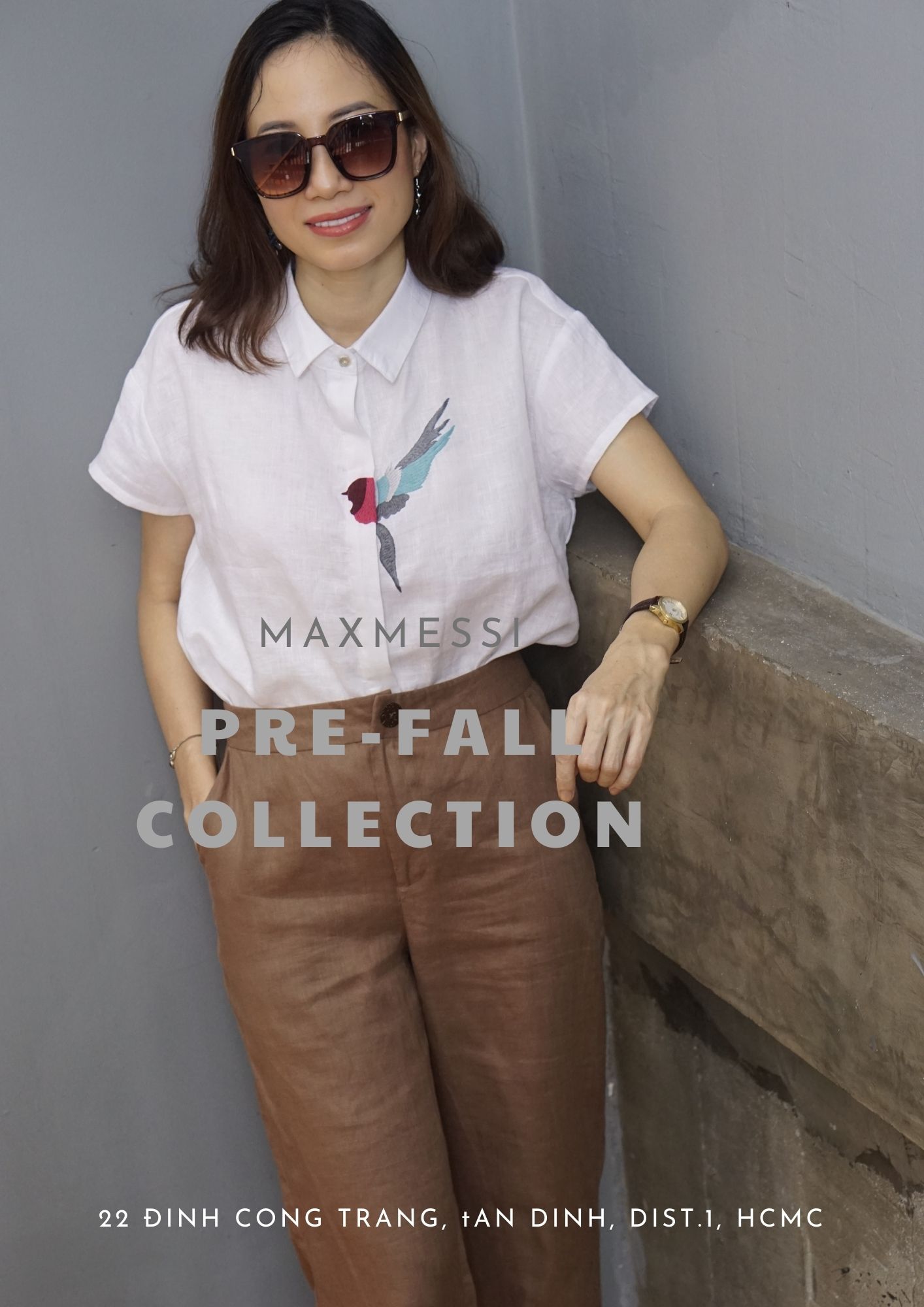 Quần Linen ống suông HOLLY - MaxMessi