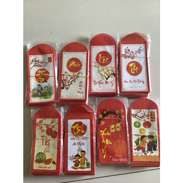Bao lì xì tết loại to 9cm x 16cm