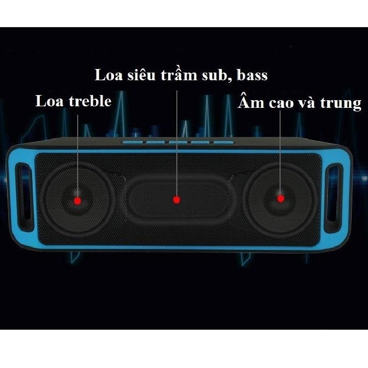 Loa di động Bluetooth SC208 âm thanh cực chất