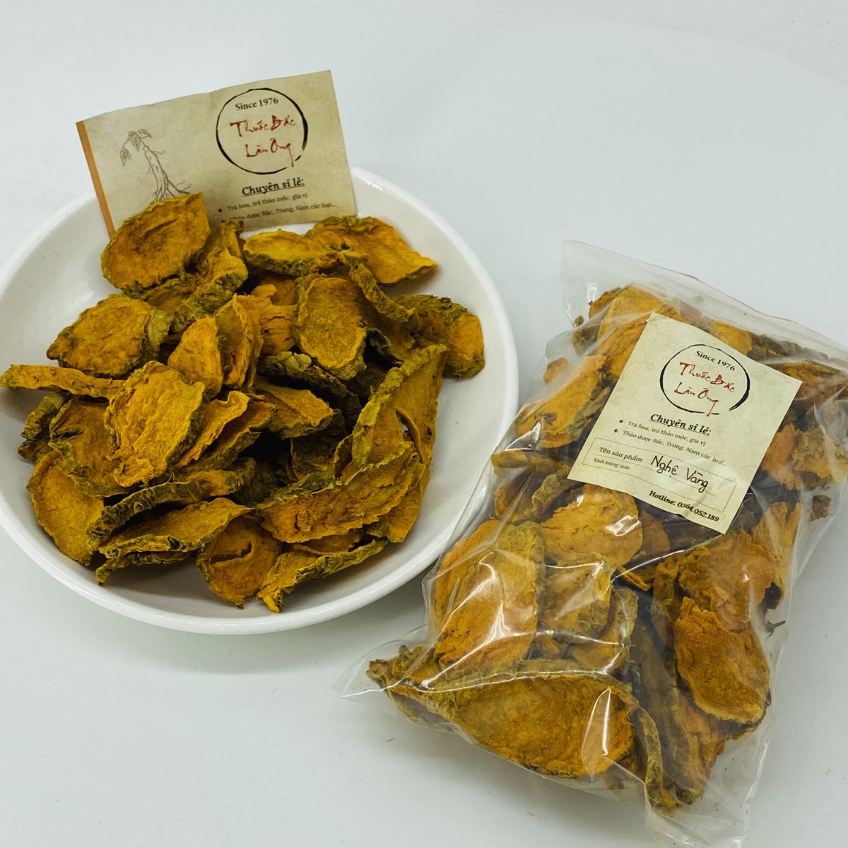 Nghệ Vàng Thái Lát Khô, Sạch 100g