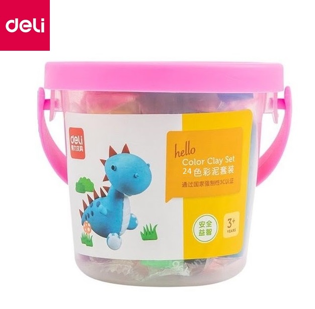 Đất nặn 24 màu + 7 khuân - Deli 7031