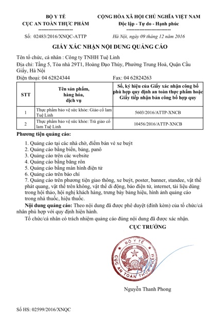 [HCM]Giảo cổ lam Tuệ Linh - 60 viên