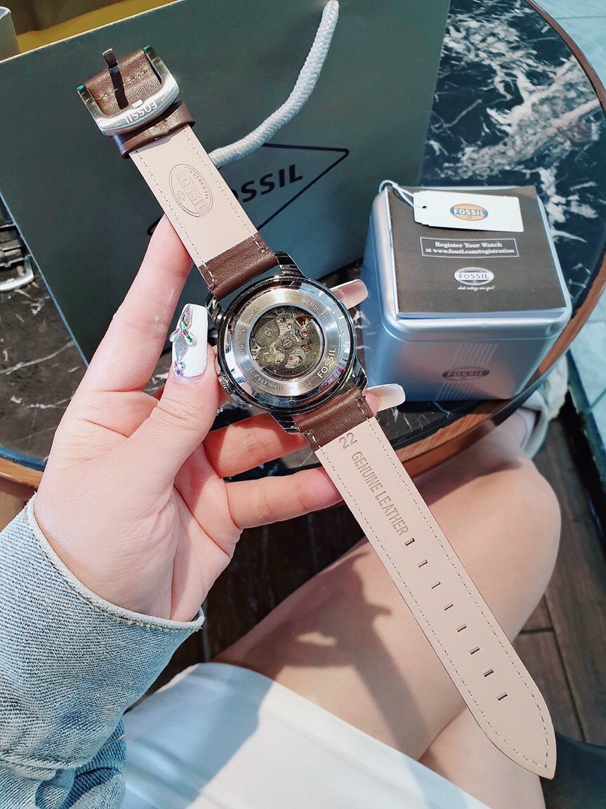 Đồng hồ Nam Fossil automatic dây da