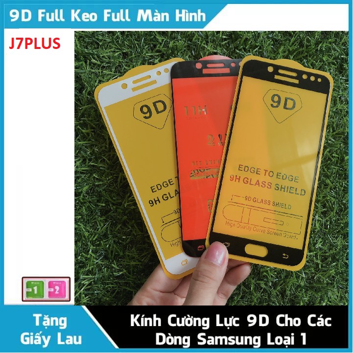 Kính cường lực full màn Samsung J7 Plus - Phukienthutranghn