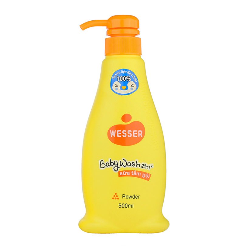 Sữa tắm gội cho bé wesser 500ml