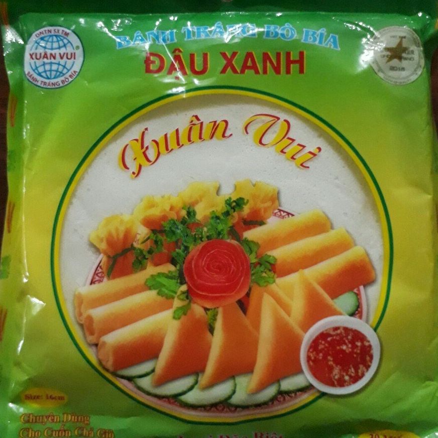 Bánh tráng bò bía đậu xanh Xuân Vui bịch 30 miếng Bách Hóa Phuong Dung 24h