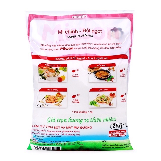 Mì Chính-Bột Ngọt Miwon 2Kg