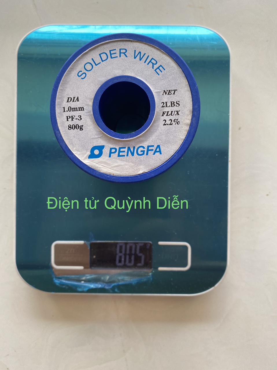 Chì hàn CHÌ PENGFA Cuộn 800gr 1.0mm 1.2mm (Thiếc Hàn)