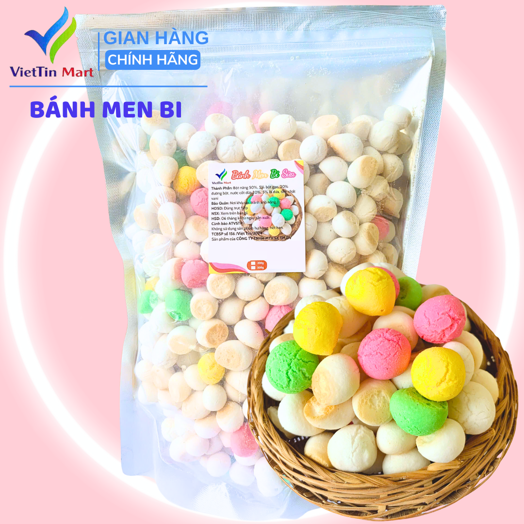 Bánh Men Bi Sữa (Bi Tròn) VIETTIN MART