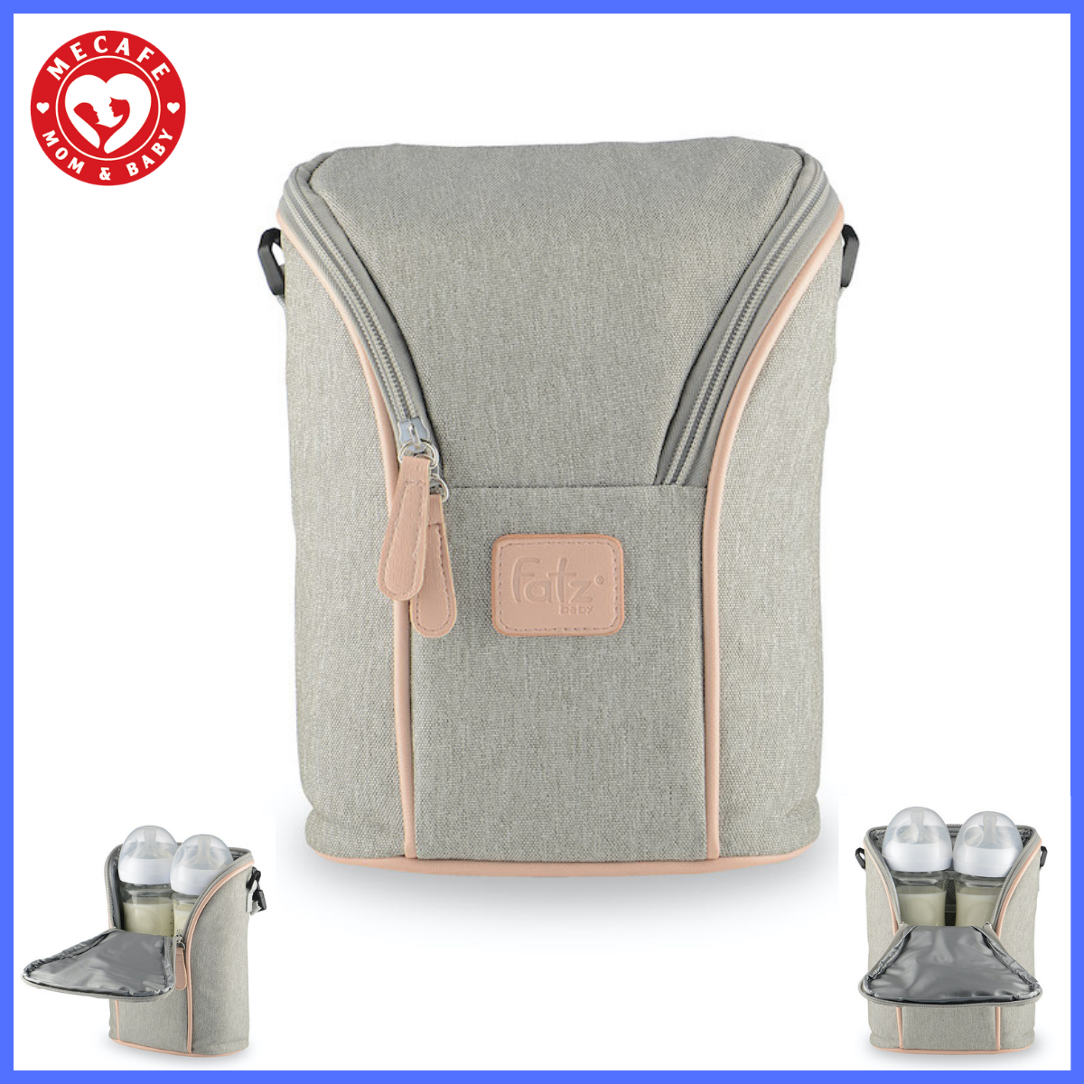 Túi giữ nhiệt bình sữa đôi Fatzbaby (chứa được 2 bình sữa cổ siêu rộng)