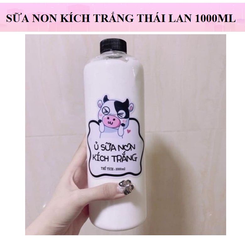 Sữa non kích trắng con bò thái lan - dưỡng trắng body 1000ml