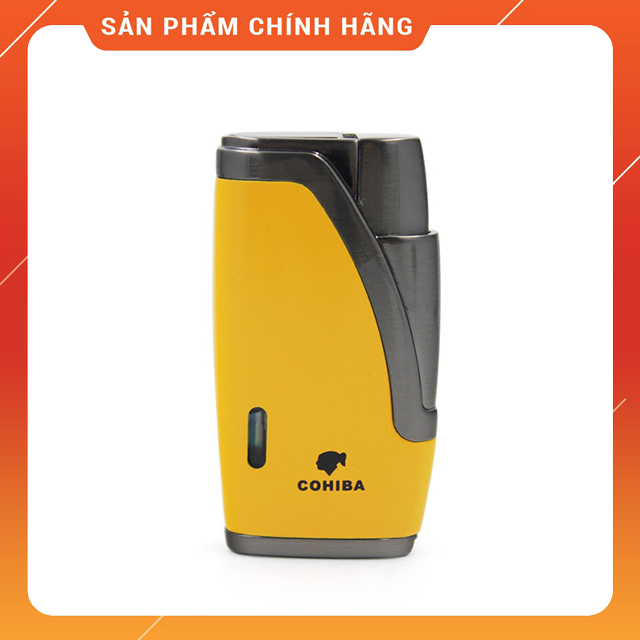 Hộp quẹt bật lửa khò 2 tia cohiba h015 thiết kế đẹp độc lạ lửa khò mạnh mẽ - dùng gas cao cấp