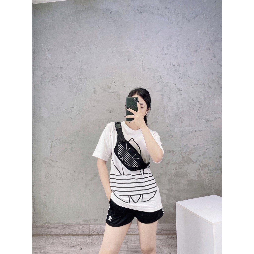 Túi Đeo Chéo Thời Trang Metallic White FT8917 (logo trắng)