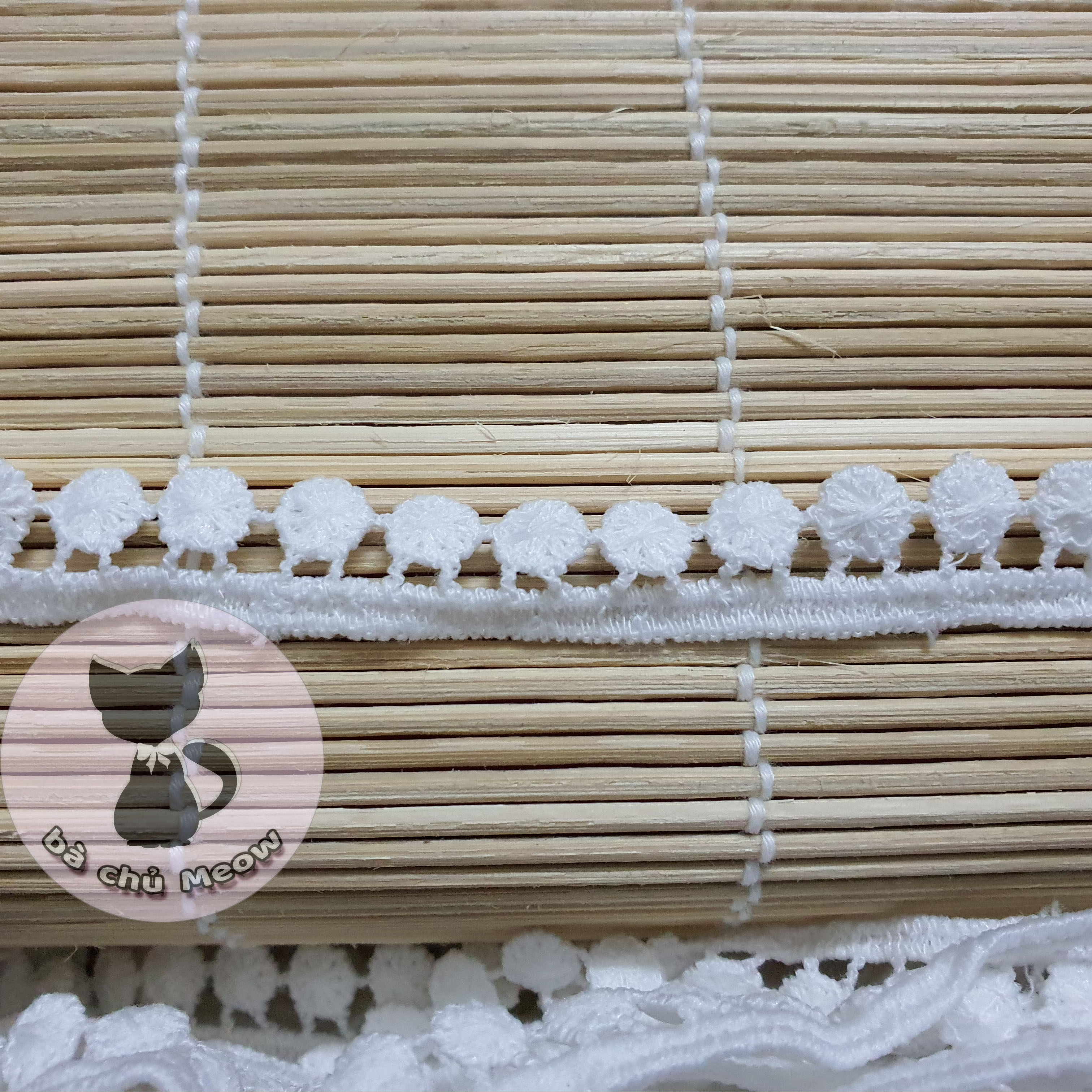 Phụ kiện may mặc - ren viền trang trí cotton