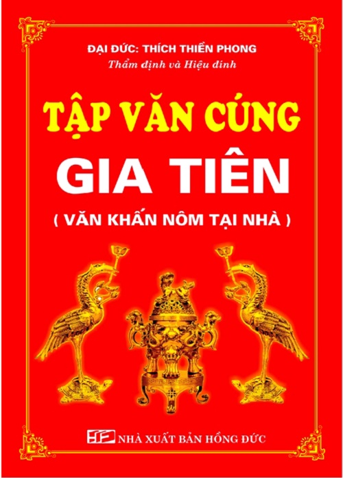 Sách - Tập văn cúng gia tiên (Văn khấn nôm tại nhà) + bán kèm 1 quyển vở viết