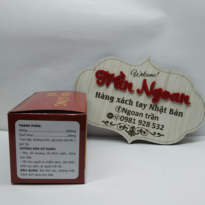Trà Gừng Quế việt Pháp - Hộp 10 Gói