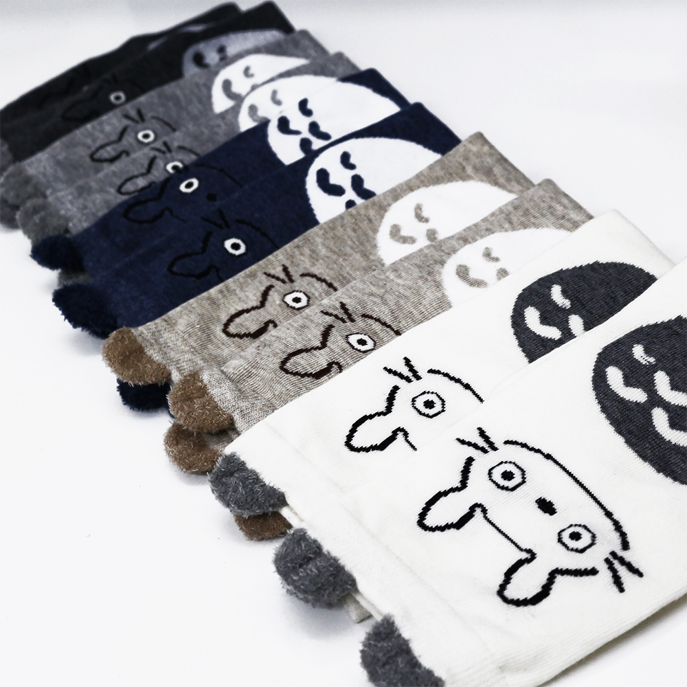 Vớ nữ cotton hình tororo cao cổ