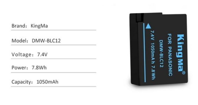 Pin máy ảnh Kingma cho Pin DMW-BLC12