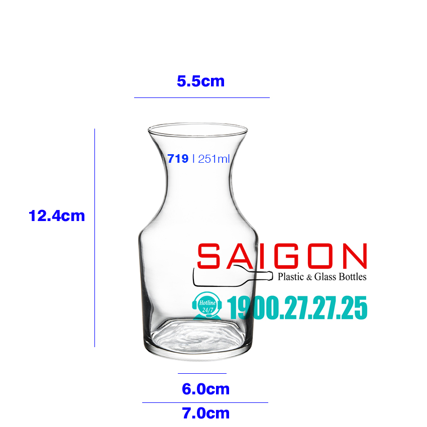 [HCM]Bình Rót Thủy Tinh Libbey Decanter/Bud 133ml | 251ml  Nhập Khẩu EU