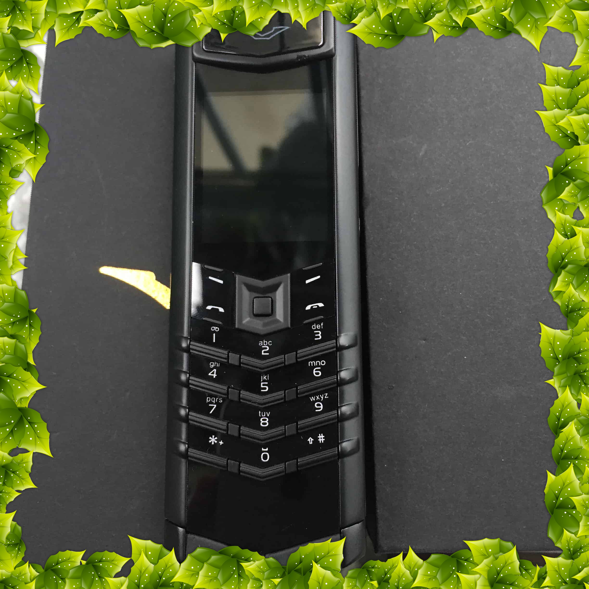 Điện thoại Vertu K8 2 sim giá rẻ lưng đá cao cấp  - 2 pin