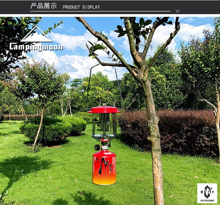 Đèn Gas 2 Bấc Dã Ngoại Campingmoon T-8