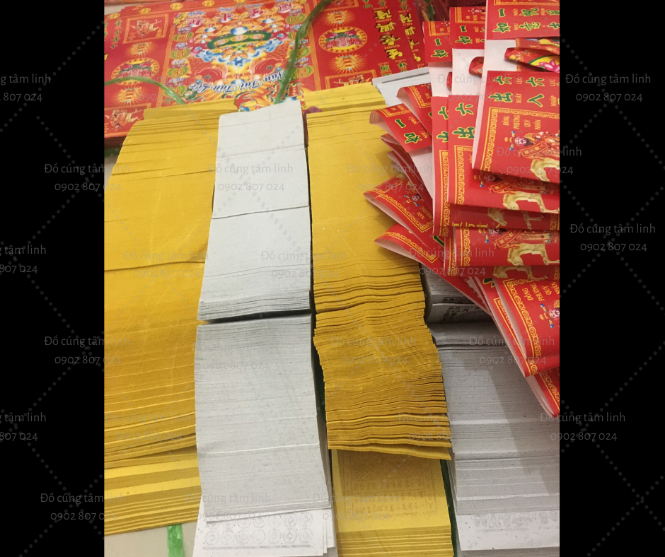 Giấy cúng TRẢ LỄ,CẢM TẠ thờ cúng(đủ bộ )
