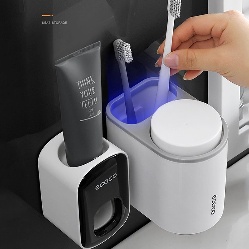 Combo kệ đựng E1905 và nhả kem đánh răng E1922